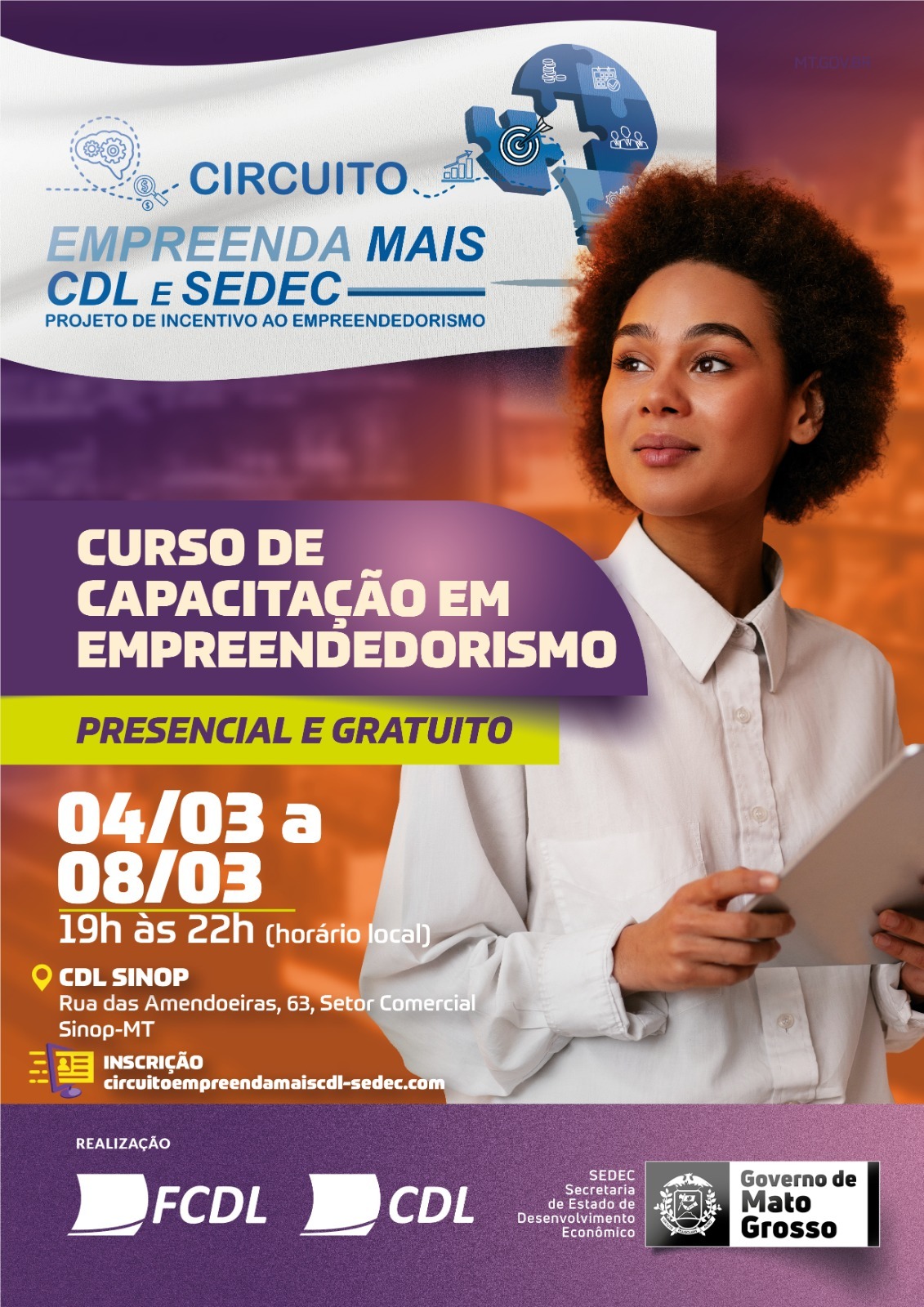 Projeto Circuito Empreenda Mais na CDL começa na semana que vem