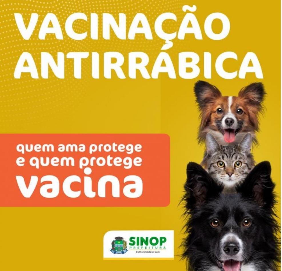 Vacinação antirrábica começa hoje (5) em Sinop com ponto fixo de atendimento