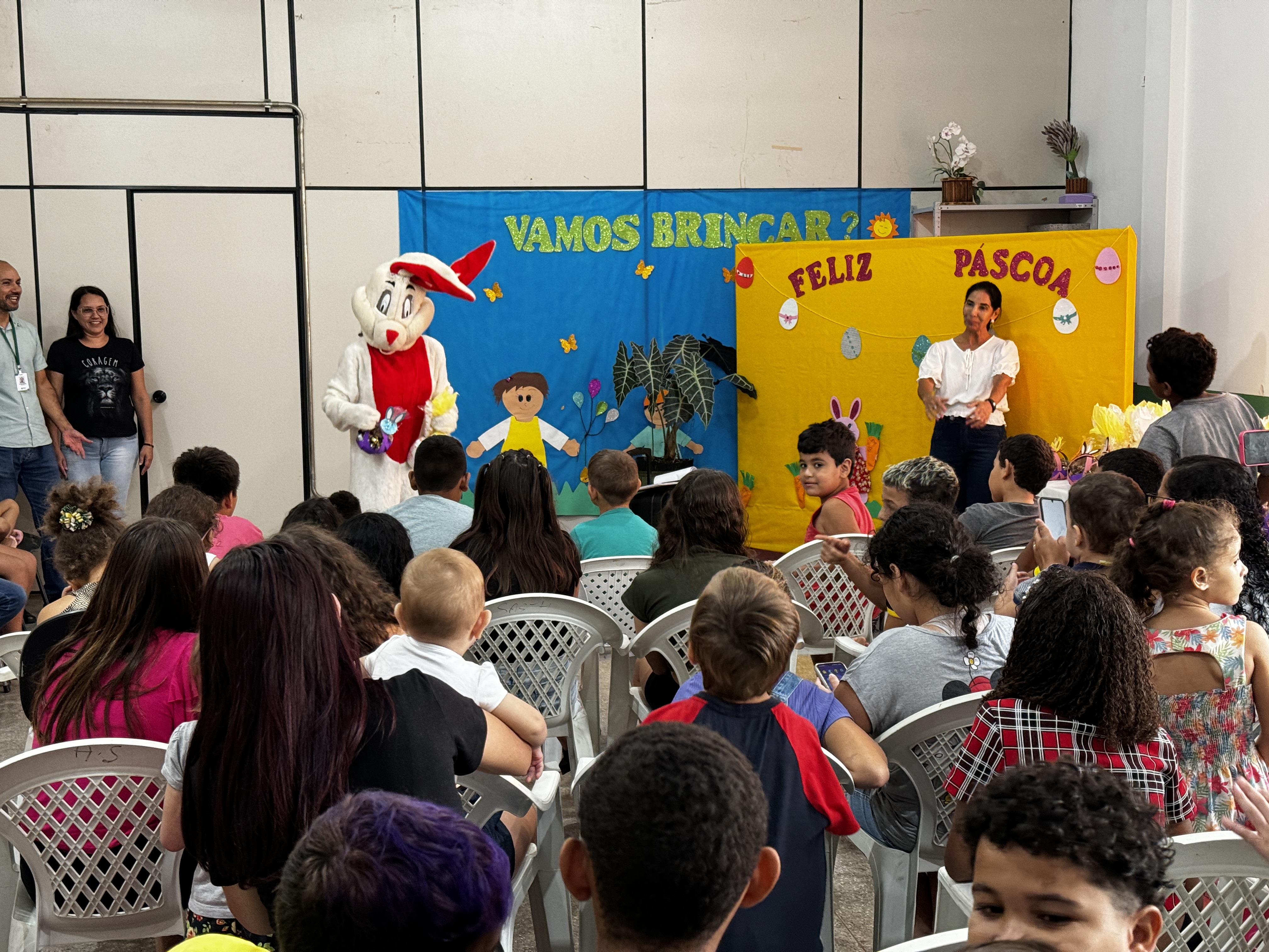 Crianças dos CRAS participam de semana de atividades em celebração à Páscoa