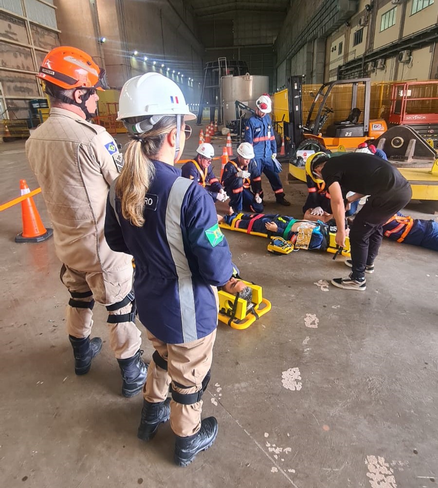 Corpo de Bombeiros Militar participou de um simulado operacional na usina hidrelétrica de Sinop