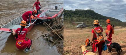 Bombeiros de MT procuram por 6 vítimas desaparecidas no Rio Grande do Sul