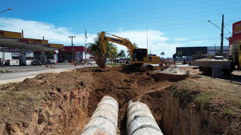 Prefeitura de Sinop segue fechando valetões e obras avançam na Av. Pinheiros