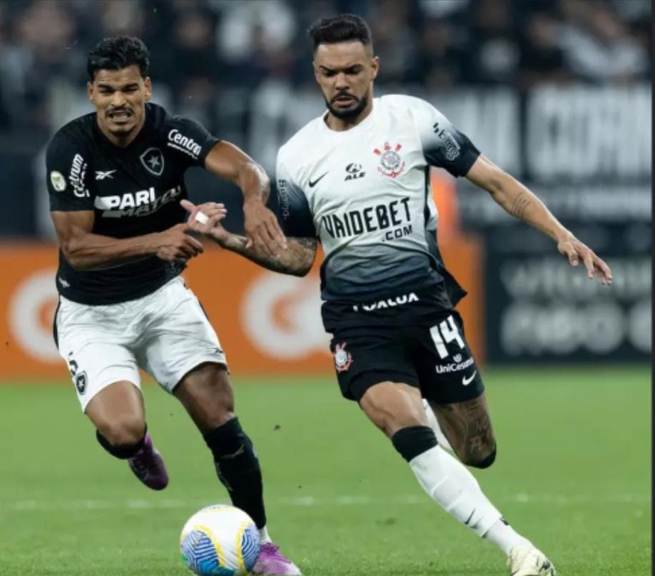 Corinthians mostra estar em patamar inferior no Brasileiro e perde para o líder Botafogo 