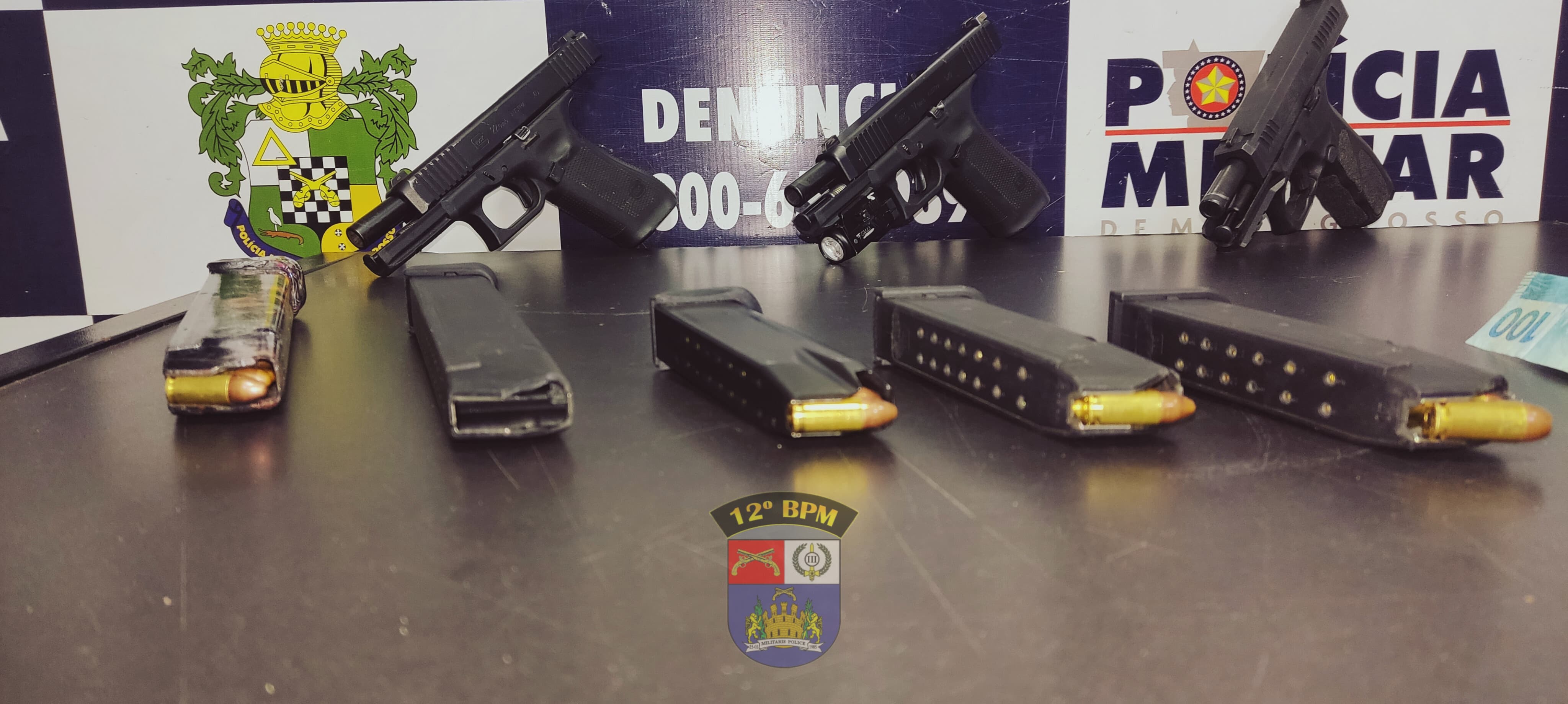 Polícia Militar apreende armas de fogo, munições e prende integrante de organização criminosa