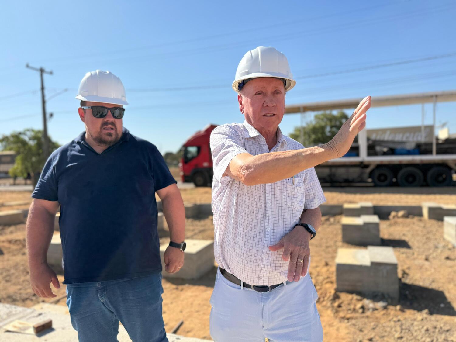 Conseguimos ver que o hospital já é uma realidade, diz Dorner durante fiscalização de obra