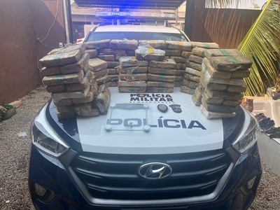 Polícia Militar apreendeu mais de 99 tabletes de Skank, a super maconha em Sinop