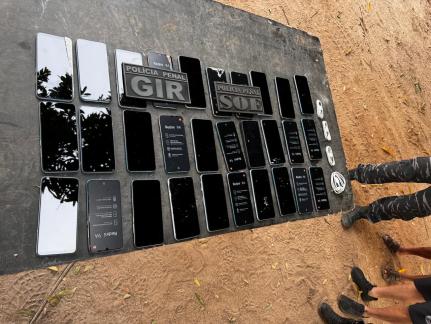 Polícia Penal encontra 30 celulares escondidos em caminhão na PCE