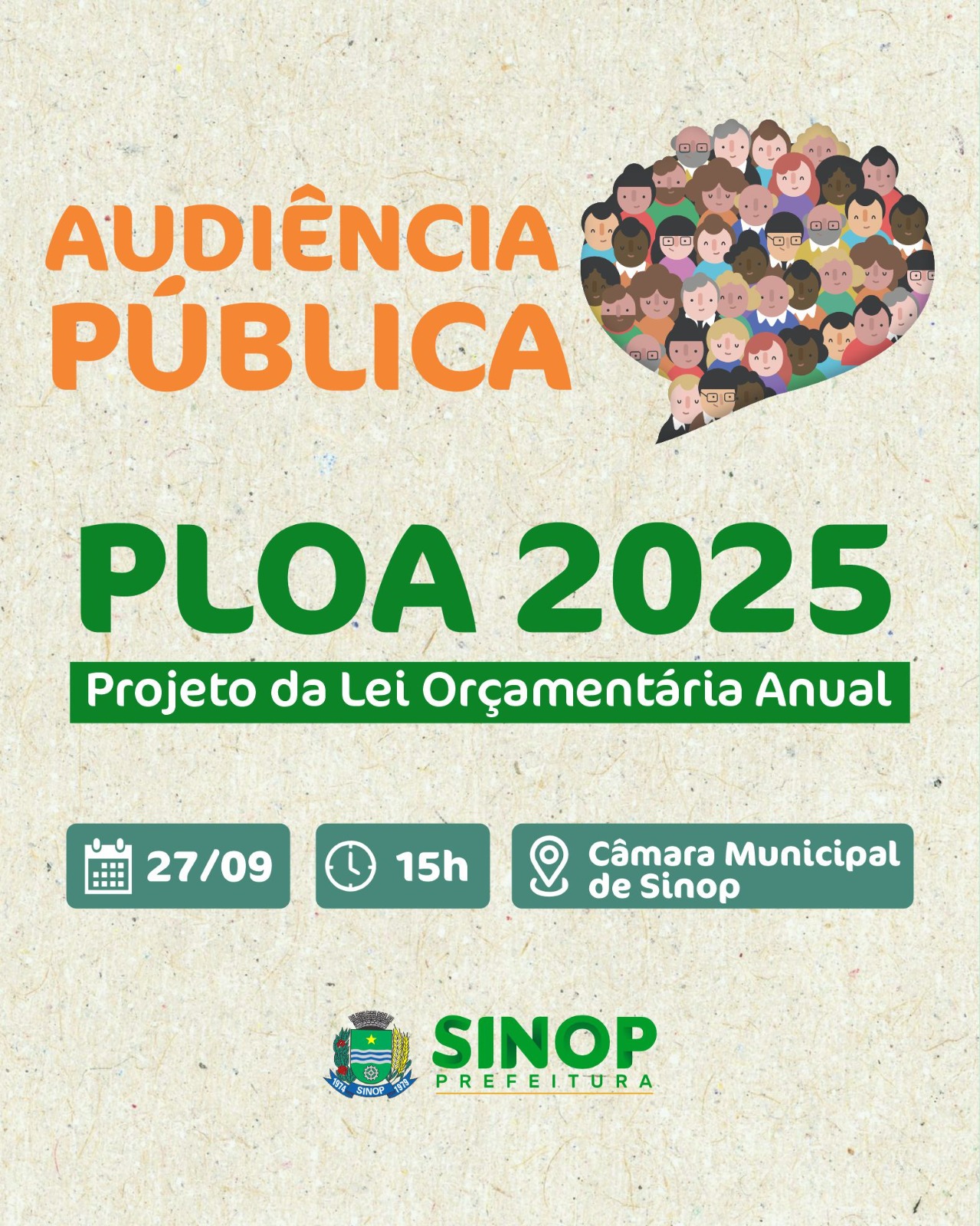 Audiência Pública que apresenta e discute Lei Orçamentária Anual 2025 será nesta sexta (27)