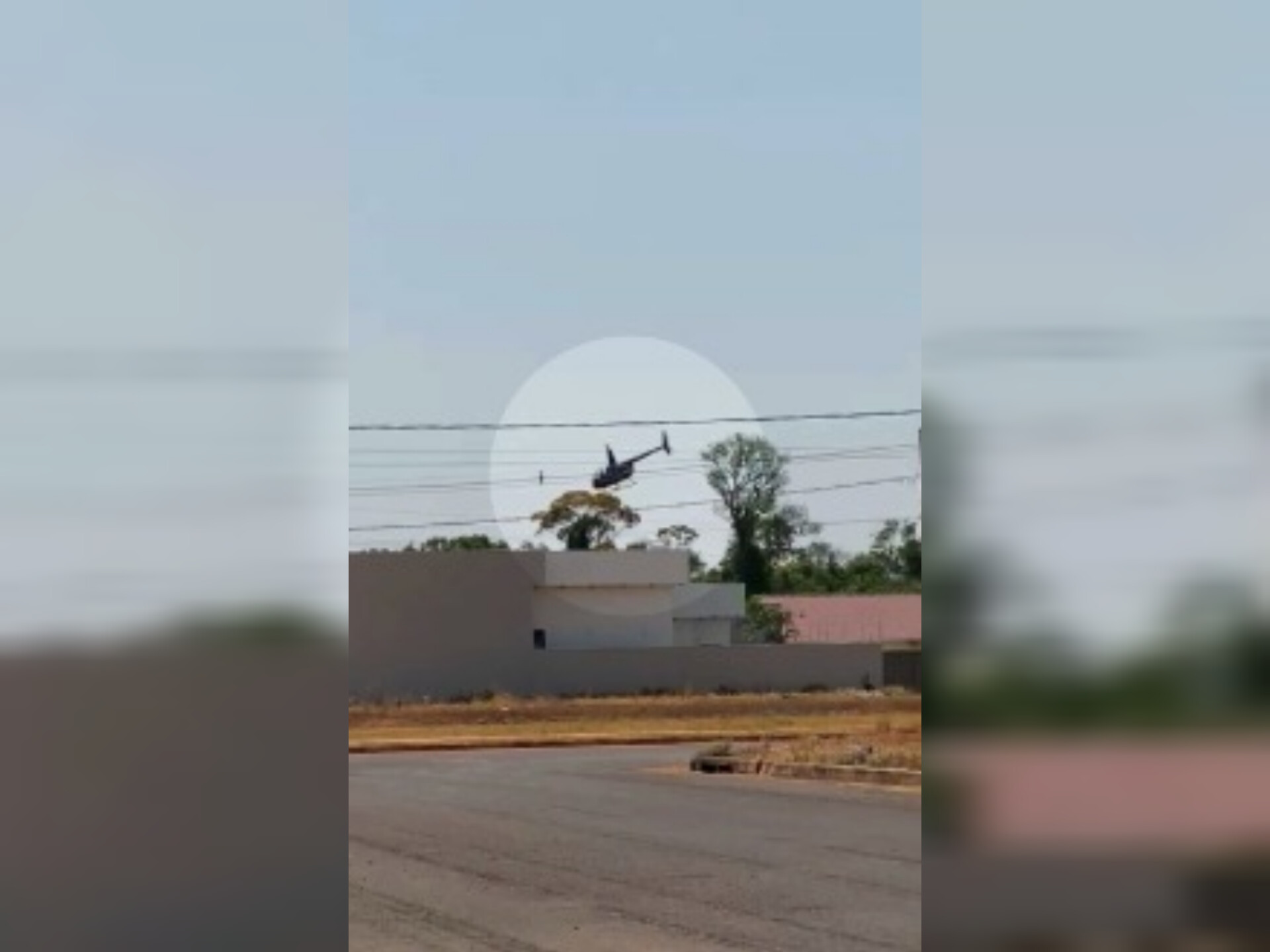 Helicóptero gira e faz pouso forçado em área residencial de MT; ninguém se fere