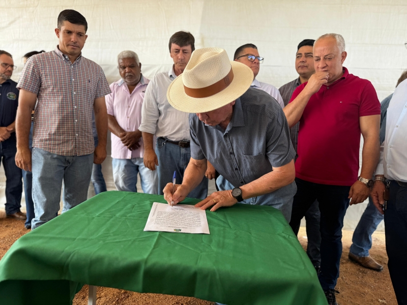 Assinada ordem de serviço para início da pavimentação na estrada Selene