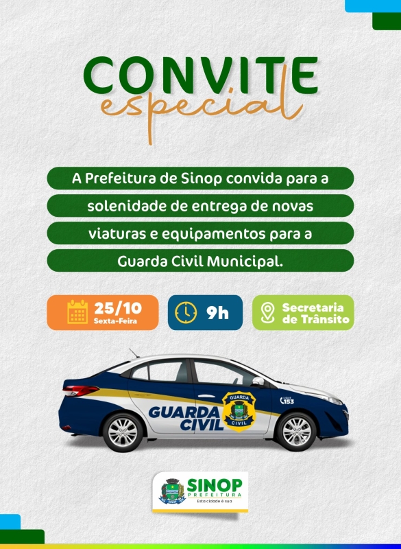 Prefeitura entrega nesta sexta-feira novas viaturas e equipamentos para equipar Guarda Civil Municipal