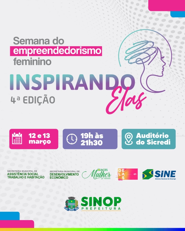 Inspirando Elas: 4ª edição do evento será realizada em comemoração ao Dia Internacional da Mulher