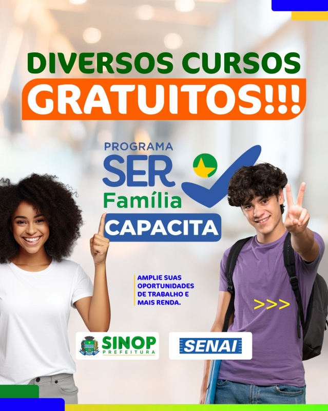 Cursos do Ser Família Capacita começam em março; confira quais são e como participar