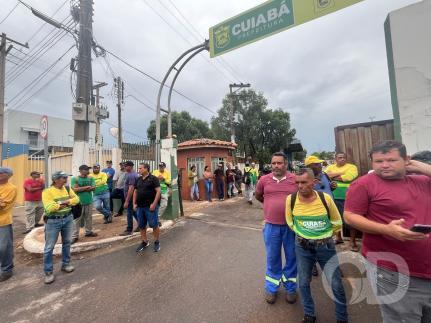 Cuiabá: Sem salários desde dezembro, trabalhadores cruzam os braços e fazem paralisação 