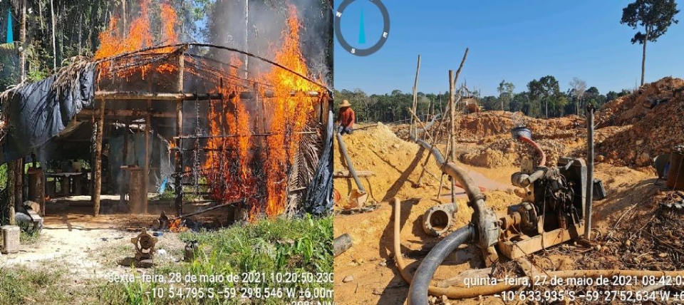 Batalhão Ambiental descobre garimpo ilegal, apreende maquinário e aplica multa de R$ 2,5 milhões