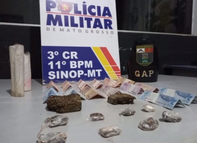 Sinop: Mulher é presa com droga no bairro Araguaia