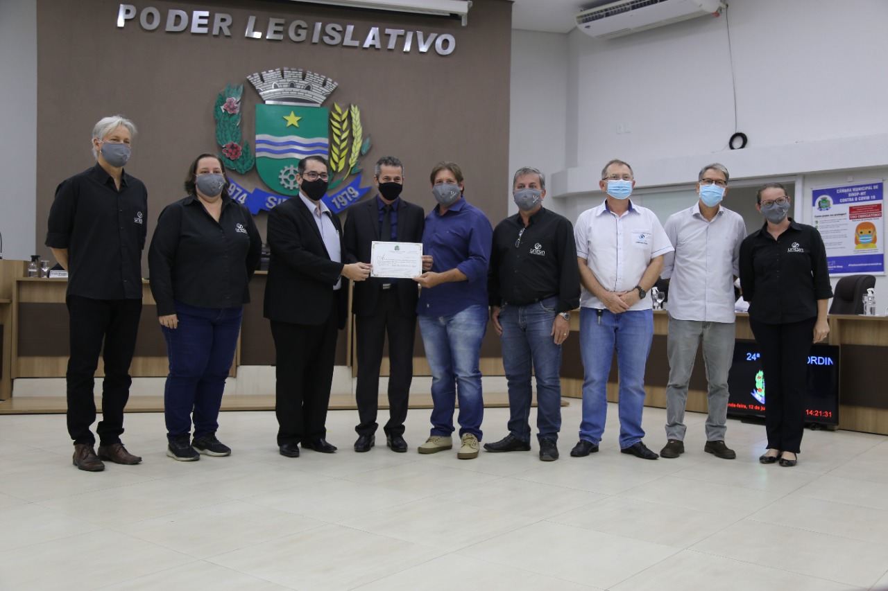 UNESIN recebe Moção de Aplauso da Câmara de Vereadores de Sinop