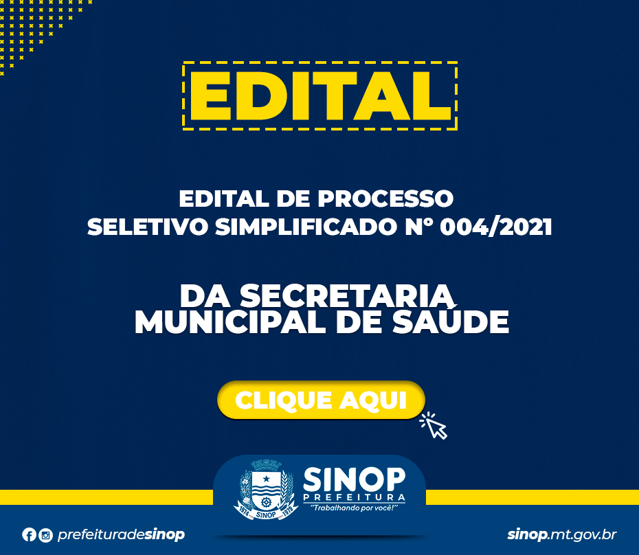 Prefeitura lança processo seletivo para contratação de profissionais para saúde