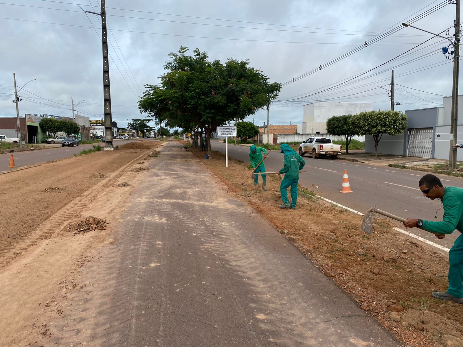 Avenida Jonas Pinheiro recebe revitalização da Prefeitura de Sinop