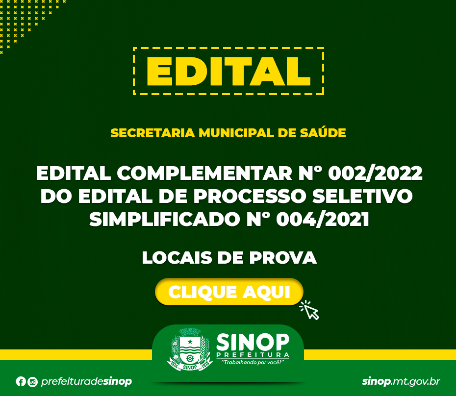 Divulgados locais de prova do processo seletivo da saúde