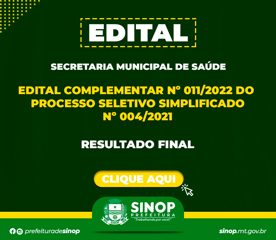 Divulgado resultado do processo seletivo da Secretaria de Saúde