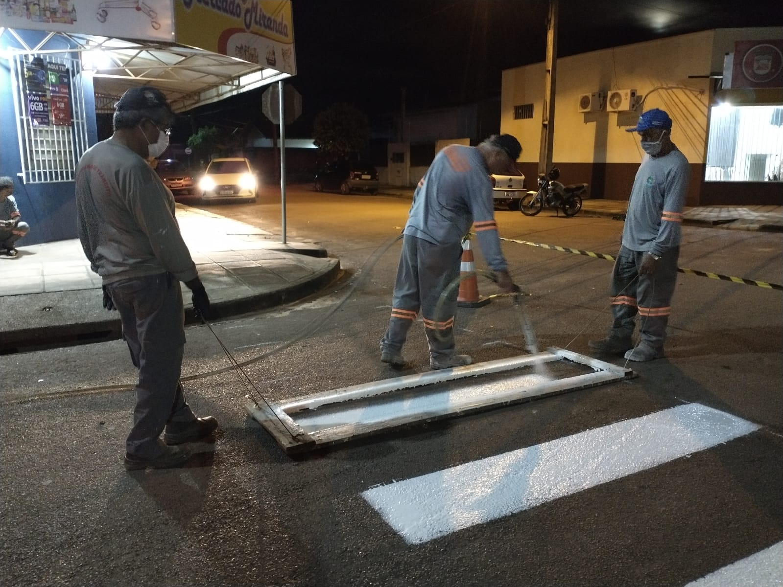 Trânsito avança com a implantação de sinalizações; mais de mil metros já foram pintados