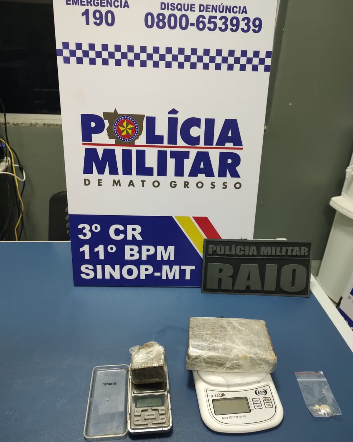 PM prende homem com aproximadamente meio quilo de maconha em Sinop