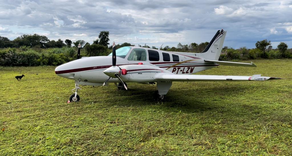 Aeronave utilizada para transporte de drogas é apreendida e piloto preso em ação integrada