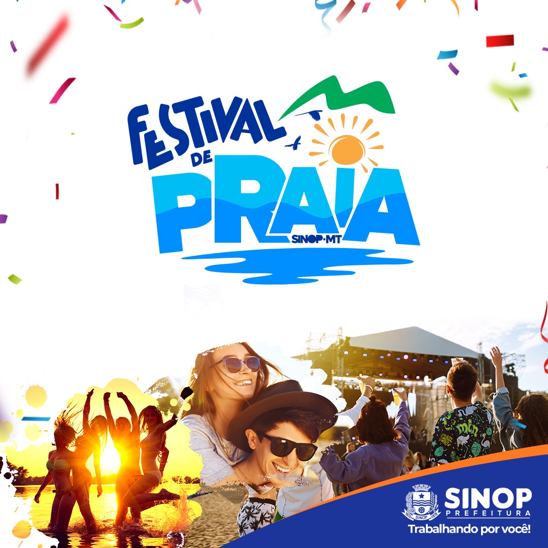 Festival de Praia terá shows regionais de Jhoe Maia, André Luiz e outros; confira