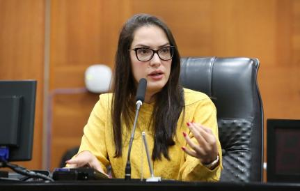 A deputada estadual Janaina Riva MDB anunciou que não vai disputar a Presidência da Assembleia Legislativa de Mato Grosso