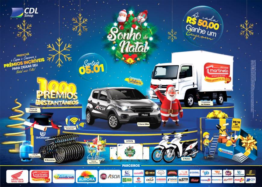 Campanha de final de ano, Sonho de Natal da CDL já está nas ruas