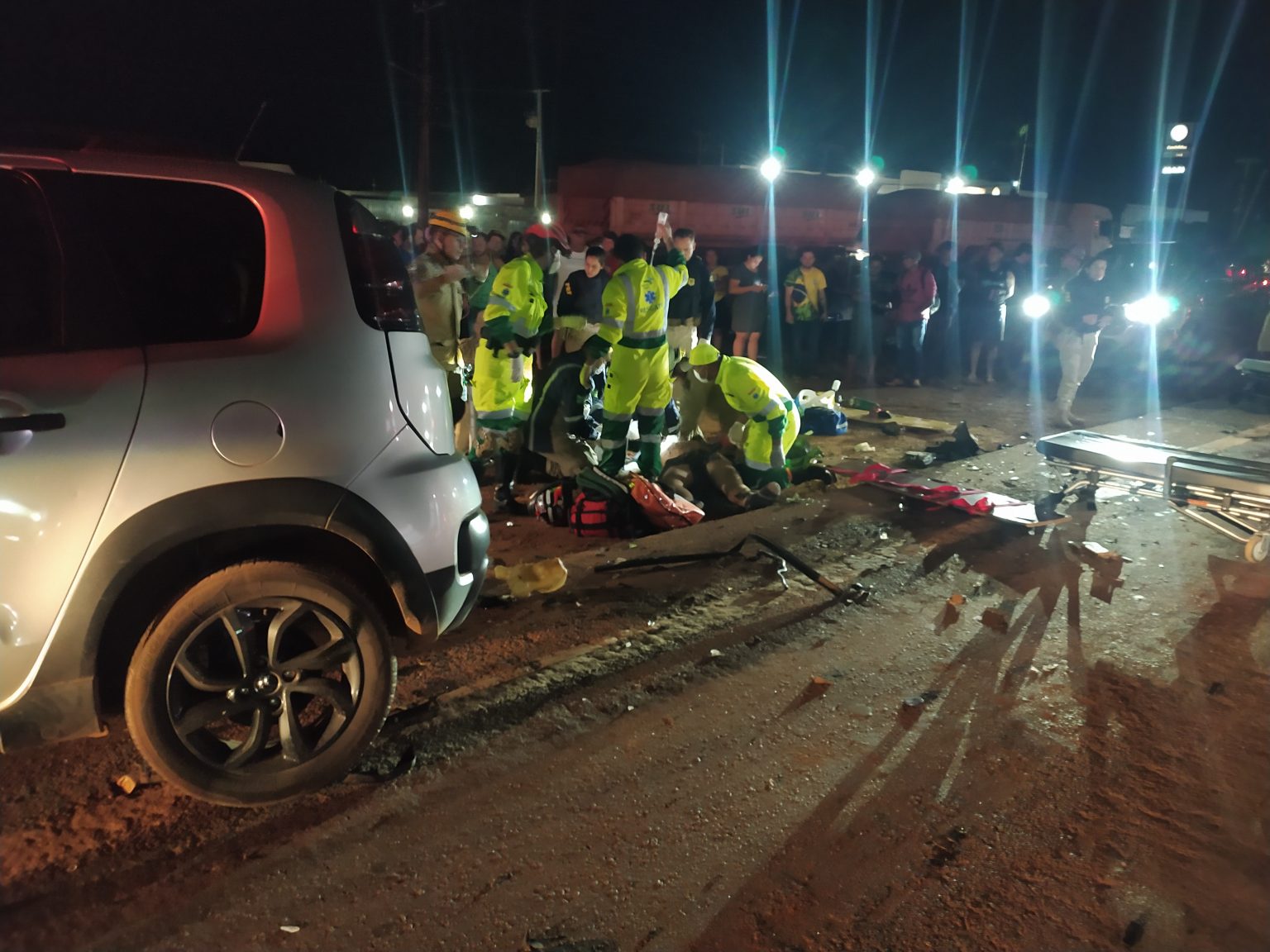 Morre Motoqueiro que bateu em dois veículos na BR-163 em Sinop