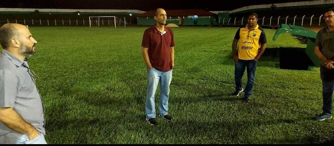 FMF realiza vistoria em estádios do Mato-grossense e prefeitura de Sinop irá ajustar os refletores do estádio Gigante do Norte para a realização de jogos do estadual.