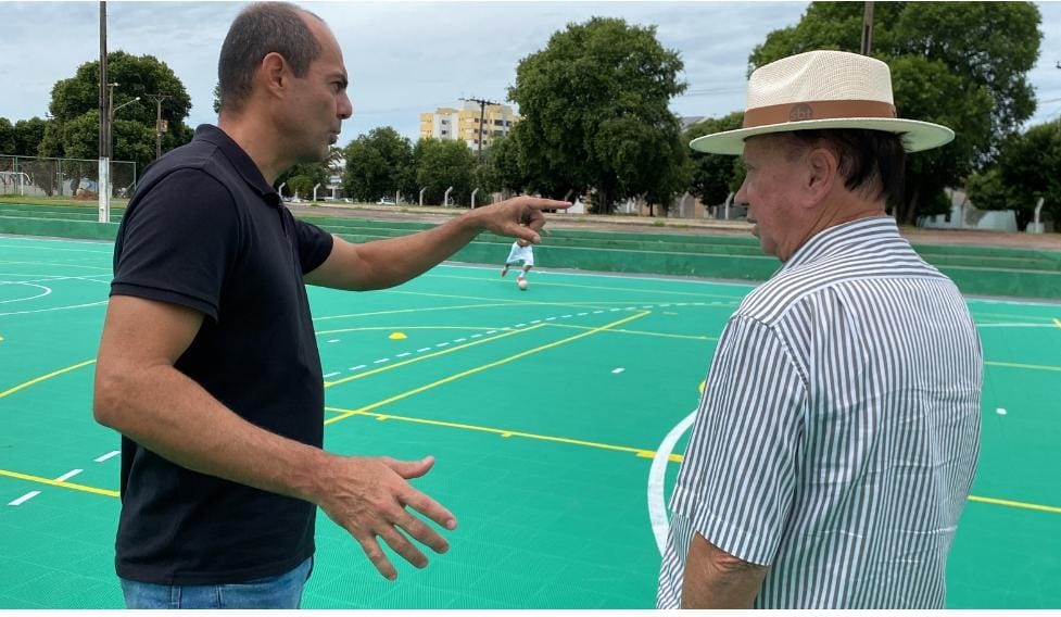 O Prefeito Roberto Dorner visitou áreas institucionais para implantação de novos espaços esportivos em Sinop