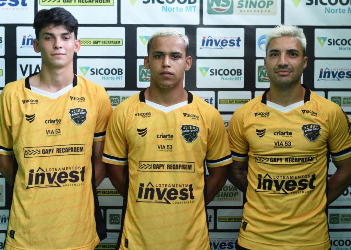 Sport Sinop anuncia mais três jogadores do sistema ofensivo: os jovens Galani e Jhuan, e o experiente atacante Vandinho.