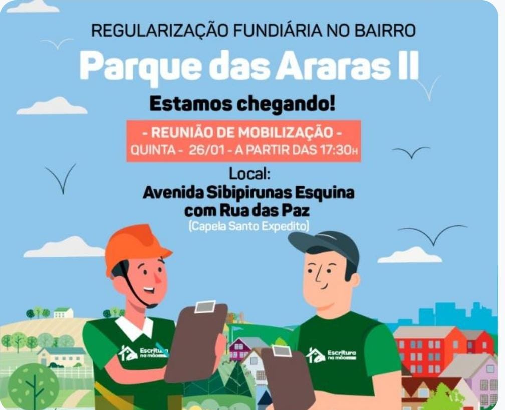 Dorner lança nesta 5ª programa de regularização fundiária no Parque das Araras 2