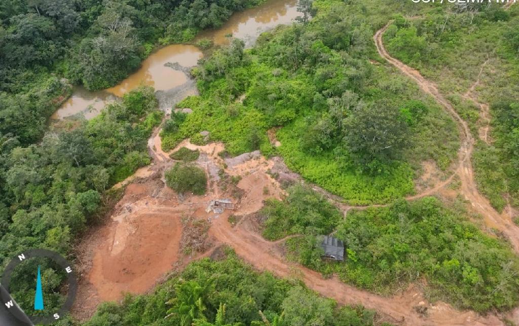 Sema e Batalhão Ambiental aplicaram R$ 6,8 milhões em multas em operações contra garimpos clandestinos