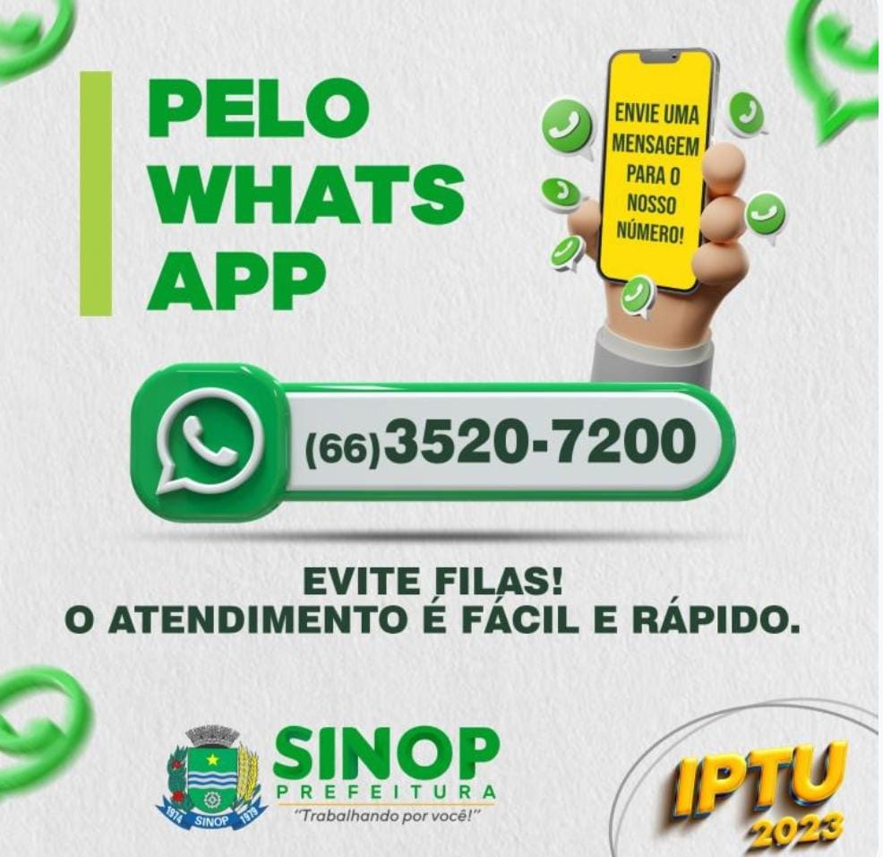 IPTU 2023 vence nesta segunda-feira (15): guia pode ser retirada pelo whatsapp, site ou presencial