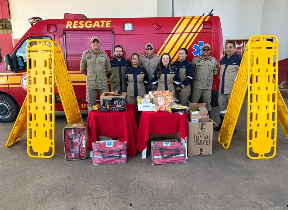 UHE Sinop entrega equipamentos para o 4o Batalhão do Corpo de Bombeiros