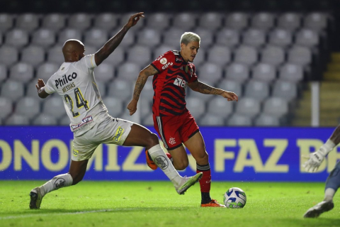 Flamengo bate o Santos, que completa 10 jogos sem vencer