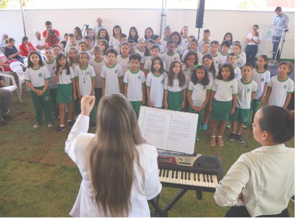 Promotor destaca importância e se emociona em inauguração de nova escola em Sinop