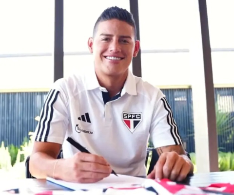 São Paulo confirma a contratação do colombiano James Rodríguez