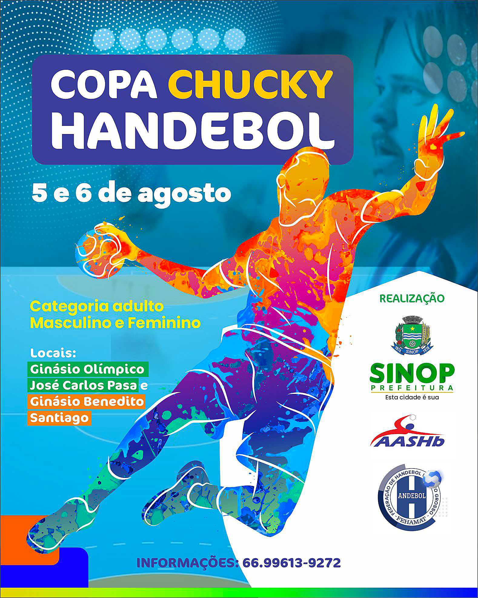 Prefeitura promove Copa Chucky de handebol com times do Estado