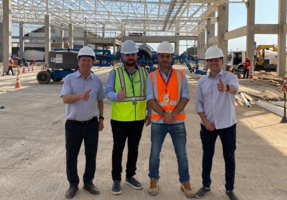 Prefeito visita obras de ampliação do aeroporto de Sinop e destaca ritmo acelerado