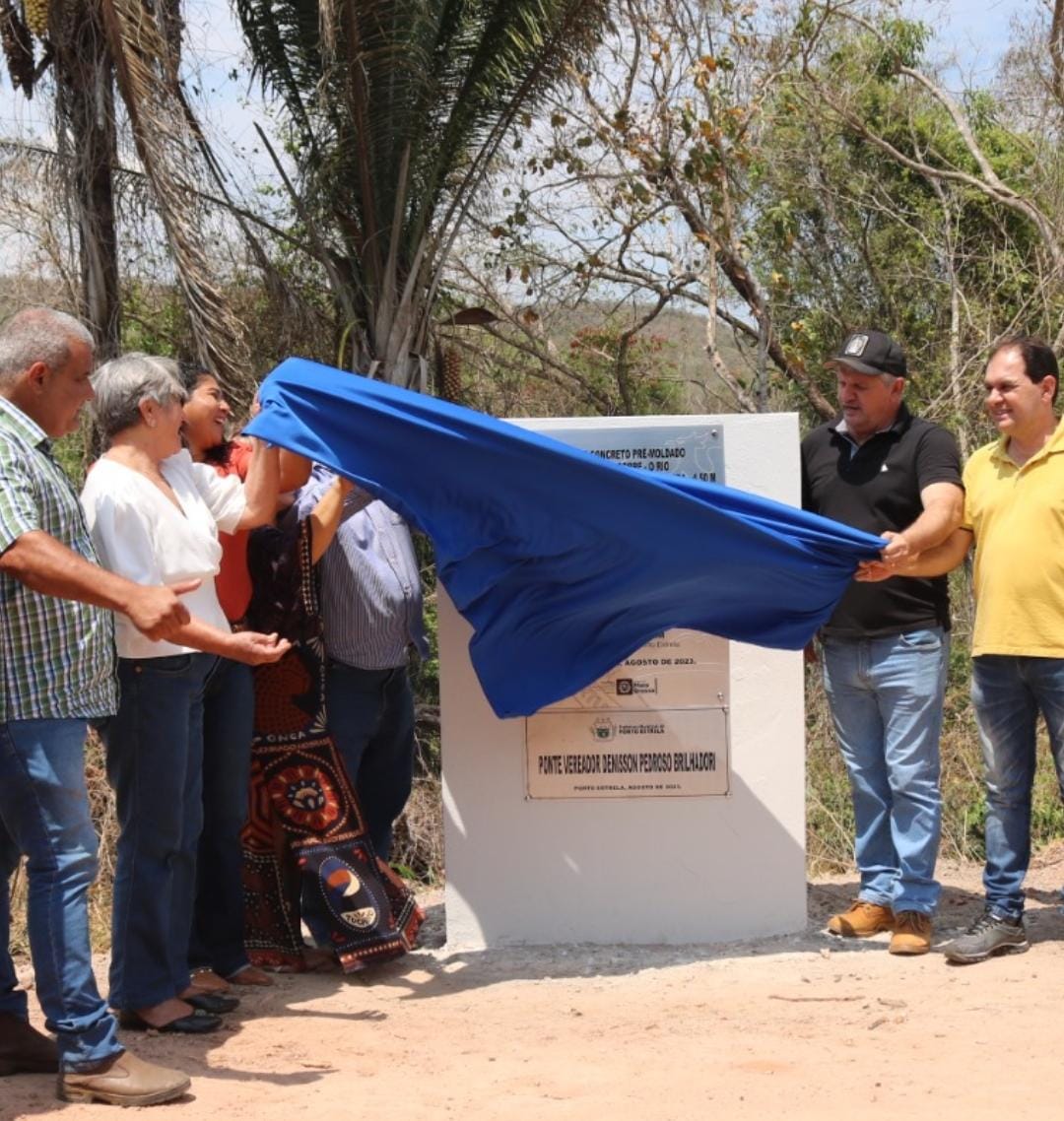 Dilmar Dal Bosco participa da tão sonhada inauguração da ponte Vereador Denisson Pedroso Brilhadori