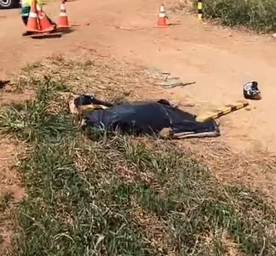 Homem morre em acidente entre moto e camionete na BR-163 em Sinop