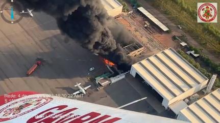 Avião explode no aeroporto da Bom Futuro e mata duas pessoas