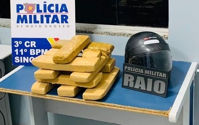  Polícia Militar apreender aproximadamente 10kg de maconha com um jovem de 19 anos