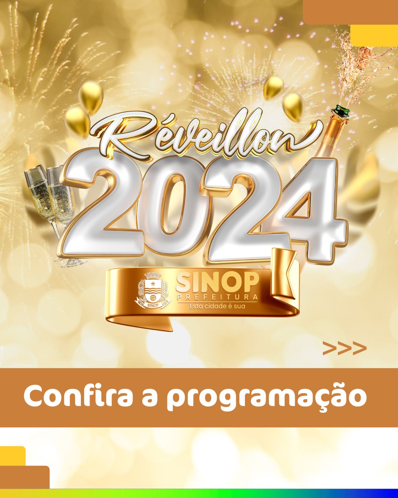 Réveillon da Prefeitura de Sinop terá shows locais e regionais; Felipe Araújo também se apresenta