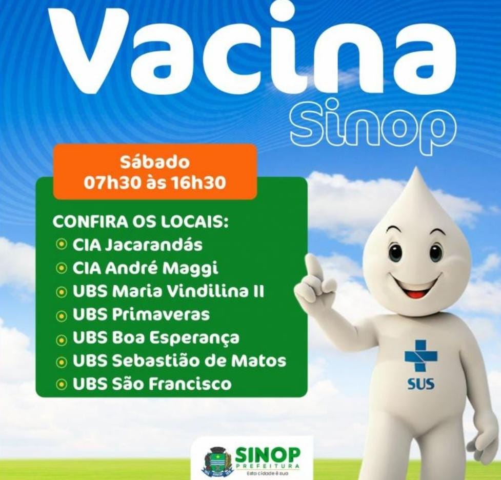 Neste sábado (13) tem ação de vacinação: confira os locais